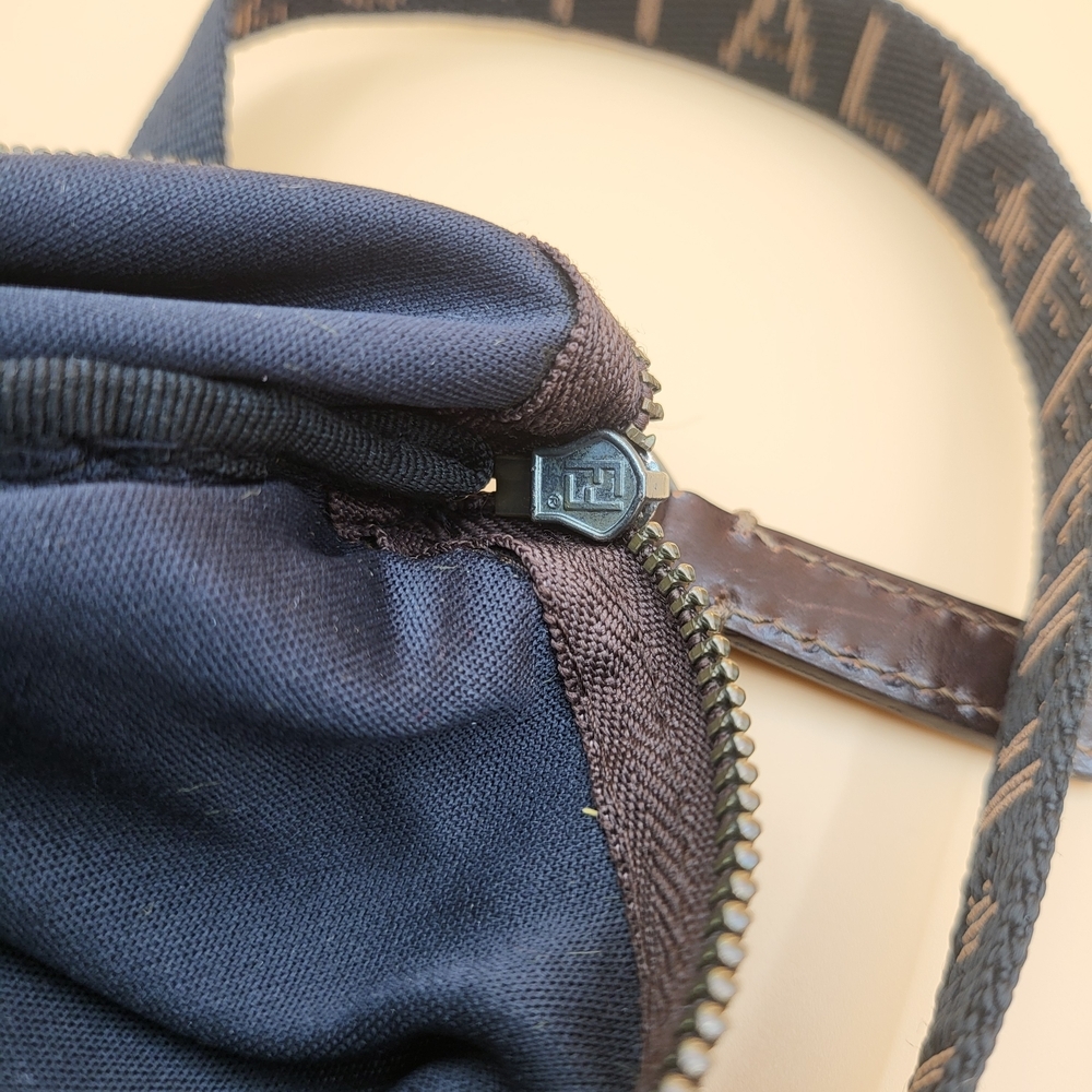 FENDI Zucca Canvas One Shoulder Crossbody Bag,, Authentic.!!! - Picture 11 of 16